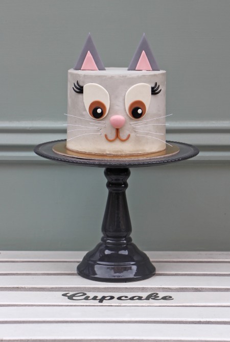 Cica torta - fehércsokiborítással