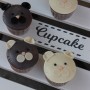 Cica / kutya fej cupcake